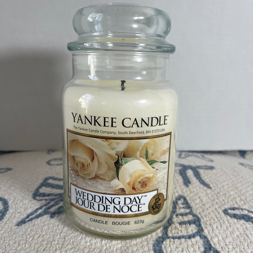 Yankee Candle Wedding Day retired Large Jar Floral Scented Candle 22oz 623g
